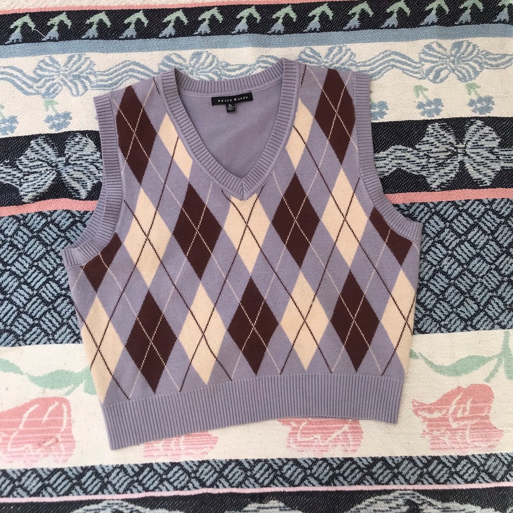 Purple sweater vest
